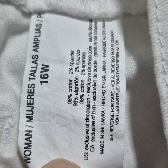 Glorious Vanderbilt Amanda White Stretchy Capris Sz 16W Great condition - Picture 14 of 15